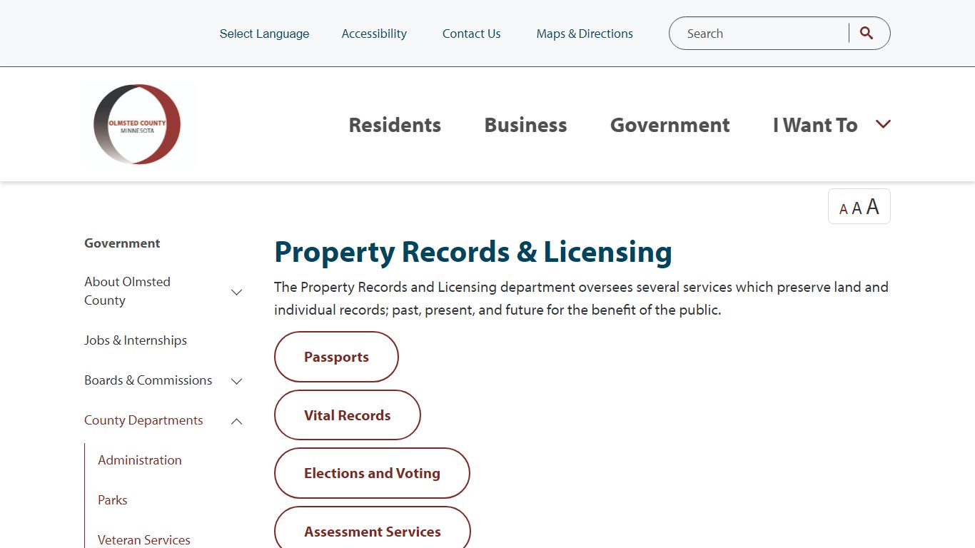 Property Records & Licensing | Olmsted County, MN